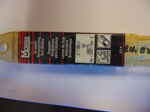 MK Morse RB418T05 4&#034; 18TPI Bimetal Reciprocating Saw Blade, 5-Pack