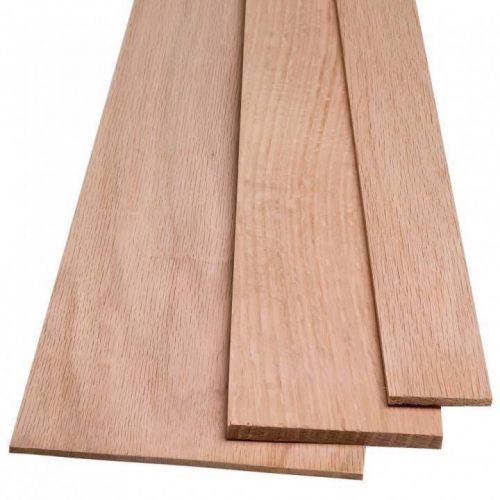 1/4&#034; x 7-8&#034; x 24&#034; Thin Red Oak Boards Craft intarsia wood scroll saw #B30N