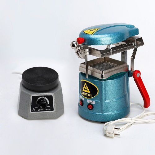 Dental vacuum forming machine former + 4&#034; round vibrator vibrating oscillator for sale