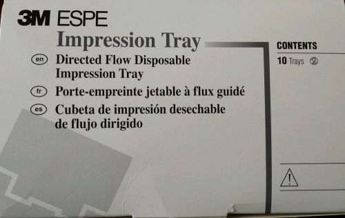 3M ESPE DIRECTED FLOW DISPOSABLE IMPRESSION TRAY DENTAL SMALL LOWER BOX OF 10