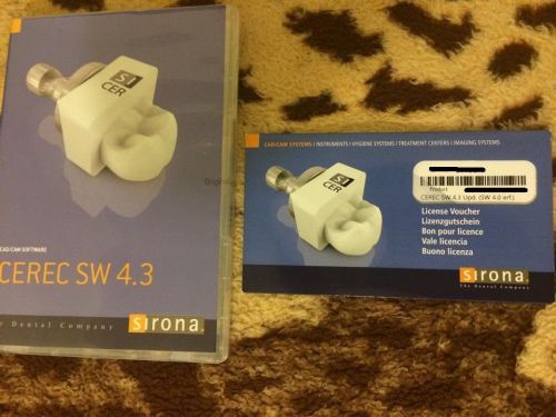Sirona Cerec softwre 4.3 With brand new voucher latest software.