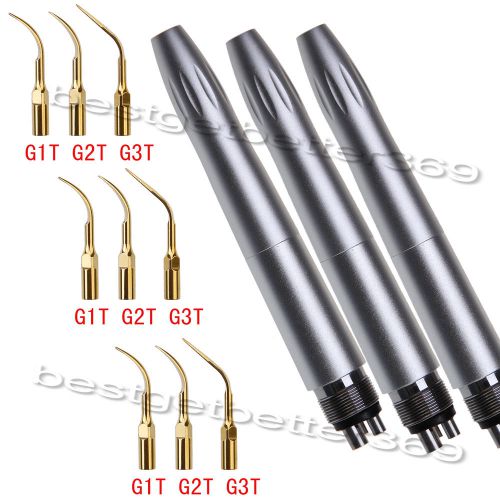 3 dental air scaler handpiece perio hygieninst 4-hole ems woodpecker with 3 tips for sale