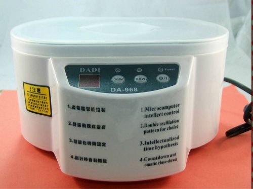 New DADI DA-968 Ultrasonic Cleaner 30/50W for Print head,laser head,jewelry