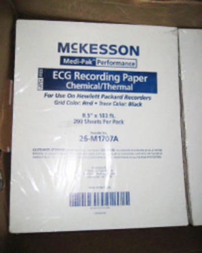Ecg recording paper: mckesson ecg chemical/thermal recording paper (2 pks=1qty) for sale