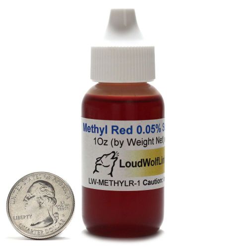 Methyl Red Indicator Solution / 0.05% Concentration / 1 Fluid Ounce / SHIPS FAST