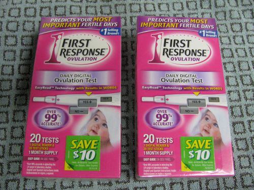 (40) 2 BOX&#039;S Brand New 1st First Response Ovulation Tests 99% ACCURATE DIGITAL