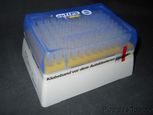 (96) New Eppendorf epTIPS 2 to 200µL Pipet Tips in Autoclavable Box, 022491938