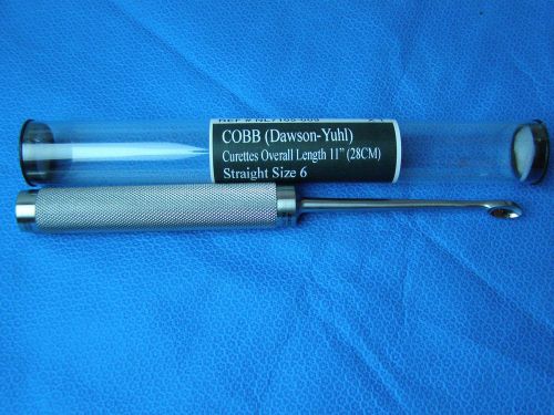 COBB(Dawson-Yuhal) Curette 11&#034; Size 6 Surgical Veterinary Spine Instruments