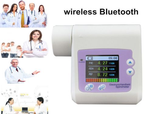 New Spirometer,Pulmonary Function Lung Volume multiparameter,Bluetooth &amp;Software