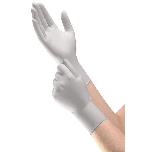 Disposable Gloves, Nitrile, L, Silver, PK200 50708