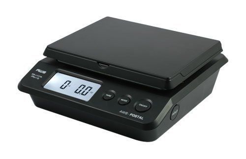 American Weigh Scales Table Top Postal Scale, Black, Letter, Package, Envelopes