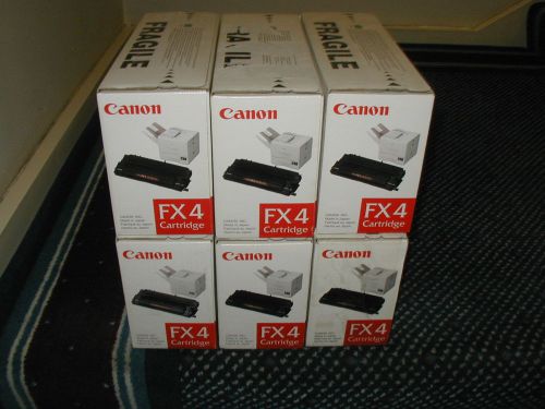 6 New and Unopened Canon FX4 Toner Cartridges