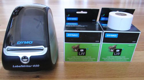 Dymo LabelWriter 450 Label Thermal Printer and 2+ Rolls of Labels!!