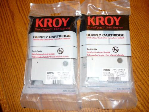 New 2ea. KROY Red on White, p/n # 2227518 for 240 Series Printers