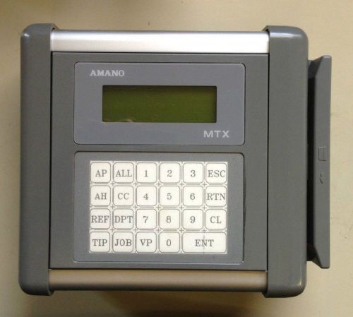 AMANO MTX-20 ELECTRONIC TIME CARD KEEPER