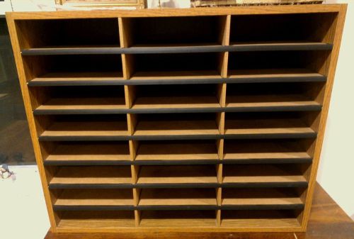 24 literature slot mail stationery paper sorter letter organizer storage cabinet for sale