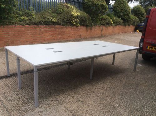 Steelcase bench system desking 4 desks in this pod 1600x800 per desk for sale