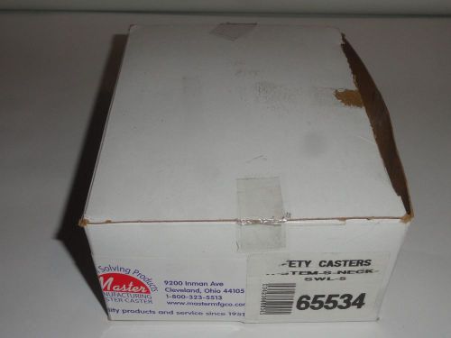 Master Safety Casters 2&#034; S-Neck Swivel 65534 NEW in box