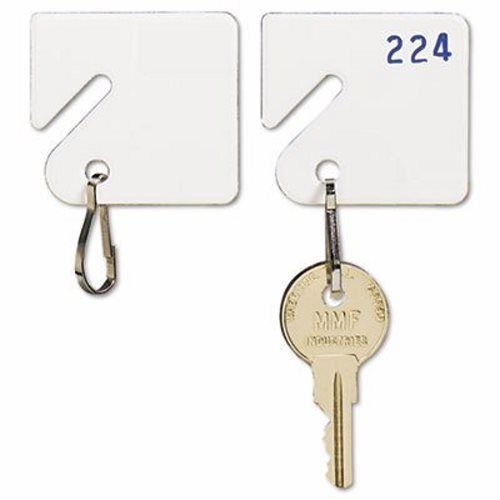 Slotted Rack Key Tags, Plastic, 1 1/2 x 1 1/2, 20/Pack (MMF201300006)