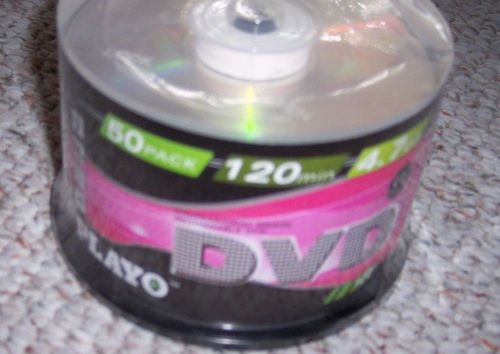 NEW PLAYO DVD+R RECORDABLE DISCS 50 PACK 120 MINUTES