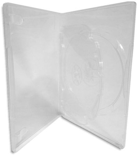 TRIPLE-DISC =CLEAR= 14mm DVD Boxes 10-Pak