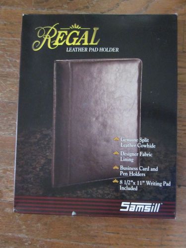 Samsill Regal Leather Pad Holder split leather cowhide new with free shipping!