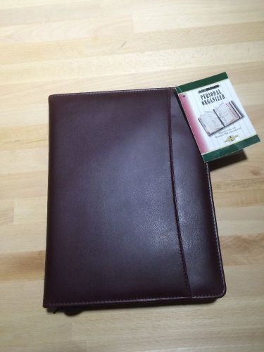 Day Runner Personal Organizer Classic Edition Madrid Burgundy Zippered 3 Holes