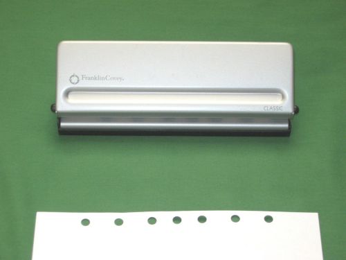CLASSIC SIZE ~ Metal 7 HOLE PUNCH Franklin Covey PLANNER Binder ACCESSORY 586