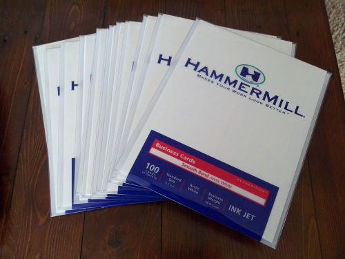 Hammermill business cards (100 cards /10 sheets) X13=1,300
