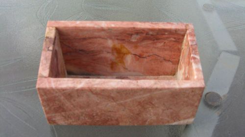 Pink Onyx Business Card Holder