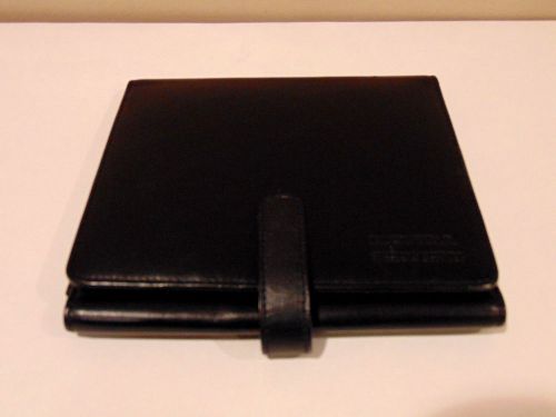 CAMBRIDGE Black Leather Document Glove Compartment Holder For HONDA Car