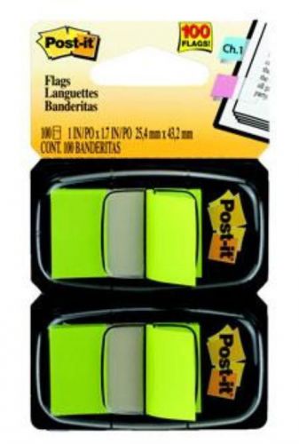 Post-it Flags 1&#039;&#039; x 1.719&#039;&#039; 2 Count Bright Green