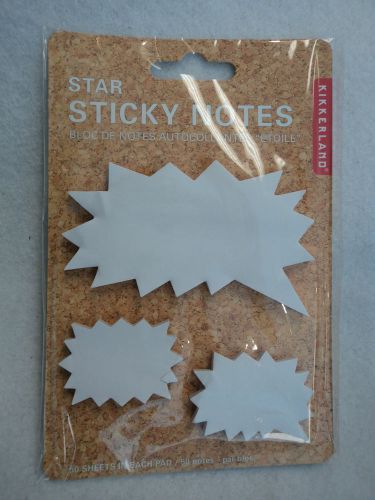 Star sticky post it notes 50 sheets x 3 pads office supply coworker boss gift for sale