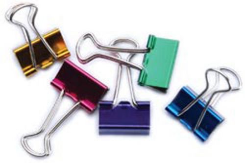 Small Binder Clips 3/4&#034; 8/Pkg-Assorted Colors