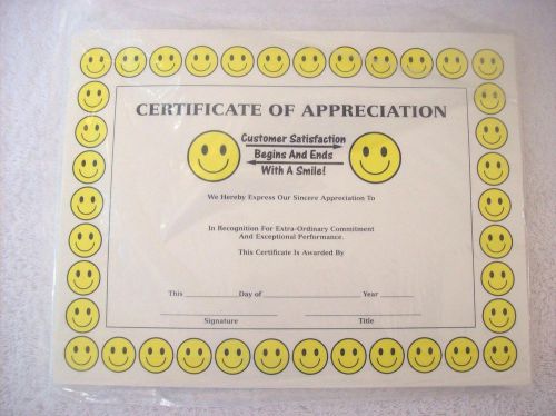 Certificate of Appreciation for Customer Service Employees