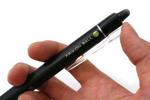 Pilot FriXion Ball Knock Retractable Gel Ink Pen - 0.7 mm - Black - LFBK23FB