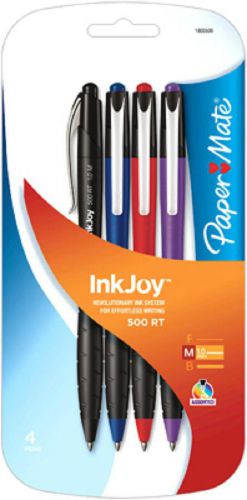 Sanford InkJoy, Paper Mate 4 Count, 500 RT Ball Point Pen 1803500