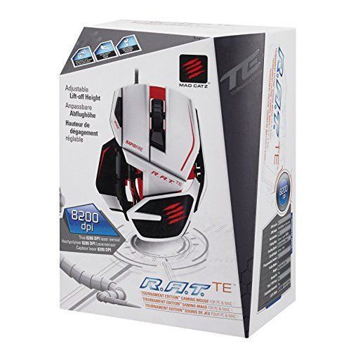 MAD CATZ - TRITTON MCB437040001/04/1 R.A.T.TE WHITE GAMING MOUSE