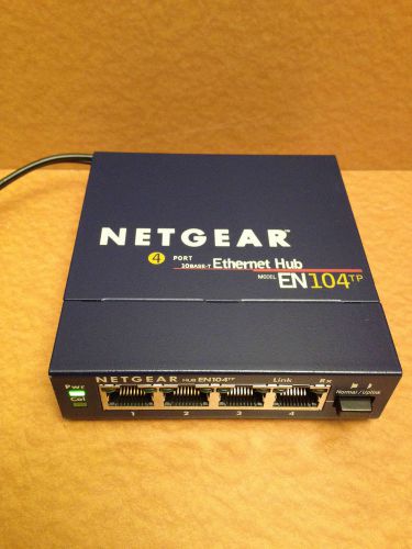 NetGear Hub EN104 TP w/ an AC Acapter in Nice CONDITION!  (EN 104tp)