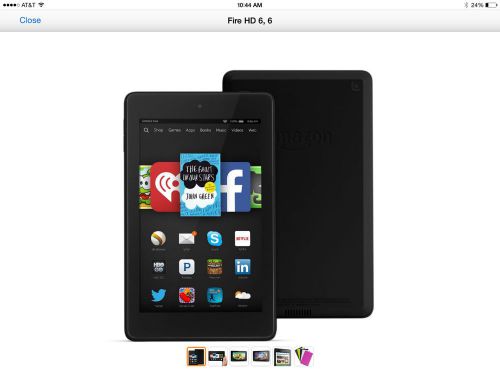 Kindle Fire HD 6 Wi-Fi 8 GB Tablet (with Special Offers)