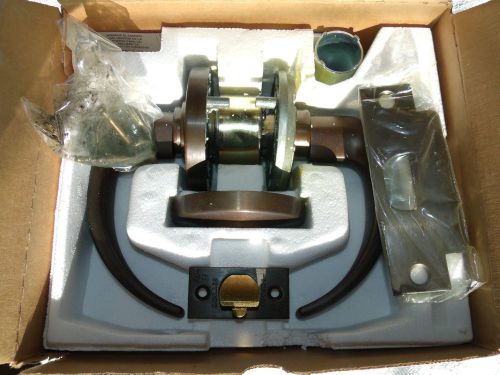 New schlage cylindrical door lock set lever d series d70ld spa 625 oil bronze for sale