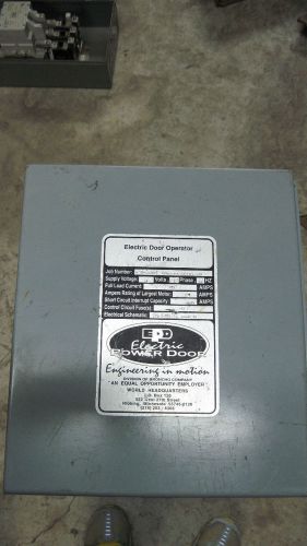 USED ELECTRIC DOOR OPERATOR CONTROL PANEL #H274-01/02