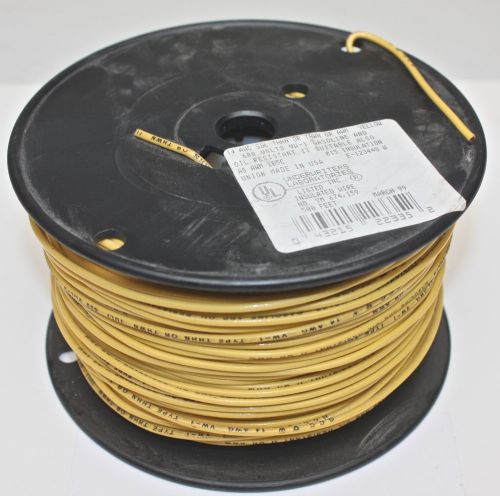 14 awg gauge solid copper wire insulated yellow 600v 500 ft thhn awm thwn spool for sale