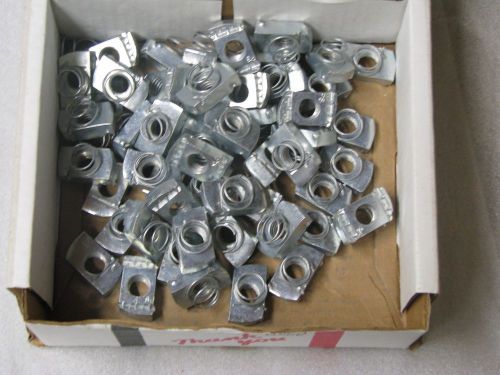 UNISTRUTT  NUTS 1/2&#034; QUANTITY-48 (SPRING TYPE) 5 MISSING SPRINGS