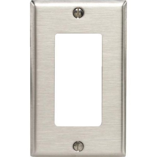 Leviton 8440140 Stainless Steel Decorator Wall Plate-SS GFI WALL PLATE
