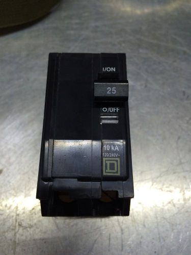 Plug In Circuit Breaker, 25A, 2P, 10kA, 240V QO225