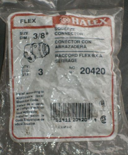 Halex 3/4&#034;  #20512 clamp connectors for nm cable&amp;3/8 squeeze  connectors #20420 for sale