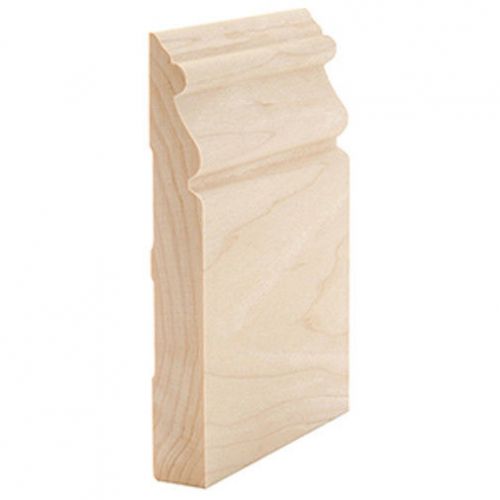5 1/2&#034; solid stain grade maple hardwood base moulding wood baseboard molding for sale