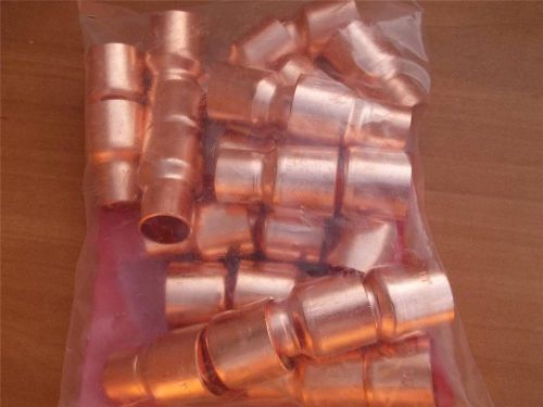 Bag of 25pc. 3/4x1/2&#034;  Copper Coupling  Reducer w Stop CxC Diversitech
