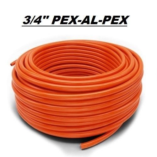 3/4&#034; x 200ft pex-al-pex tubing oxygen barrier orange 200ft radiant floor heat for sale